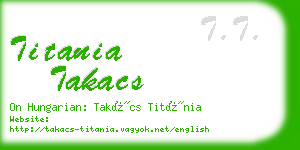 titania takacs business card